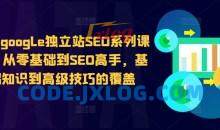 谷歌google独立站SEO系列课程，从零基础到SEO高手，基础知识到高级技巧的覆盖