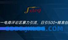 双十一电商评论区暴力引流，日引500+精准创业粉