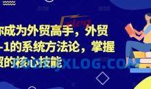 帮你成为外贸高手，外贸从0-1的系统方法论，掌握外贸的核心技能