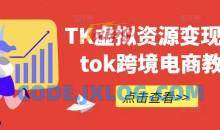 TK虚拟资源变现-tiktok跨境电商教程