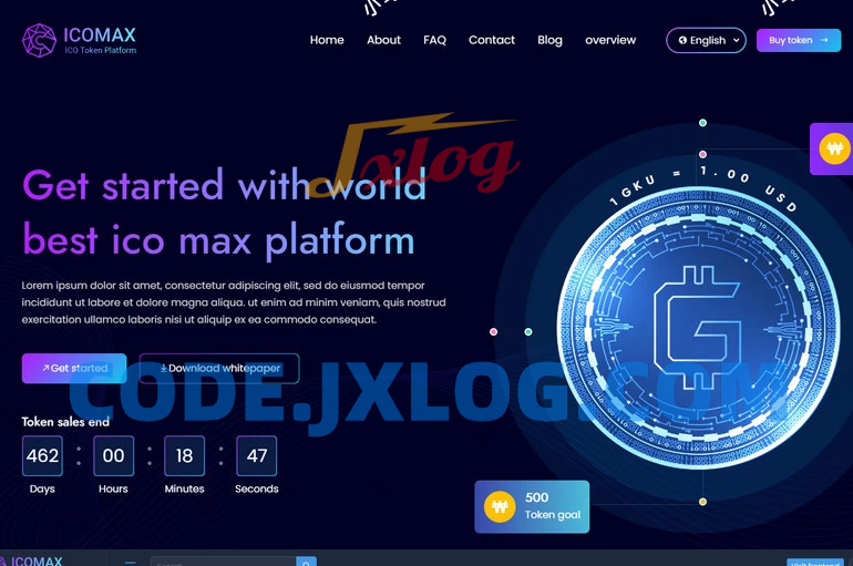 区块链虚拟币代币销售拍卖平台,加密货币全方位数字资产交易平台