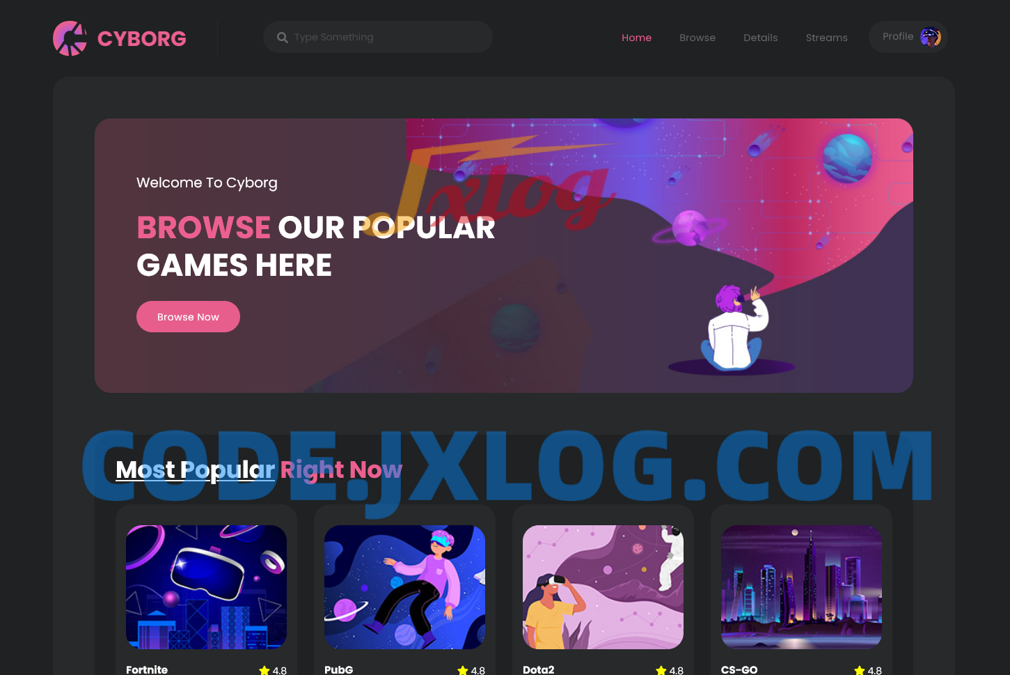 热门游戏体验宣传网站源码 HTML5模板