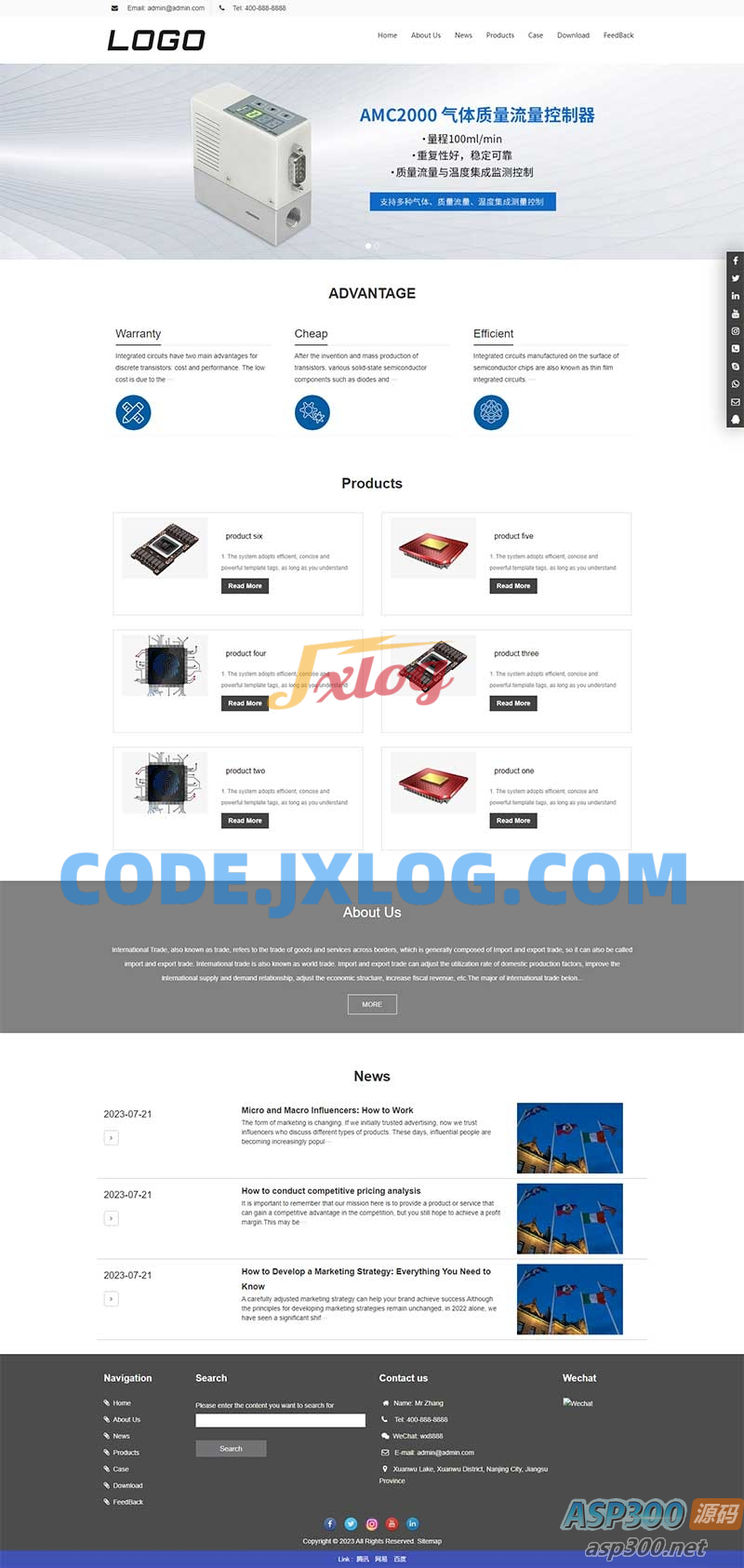 (自适应手机端)电子芯片类英文网站模板 pbootcms电子元件网站源码 (自适应手机端)电子芯片类英文网站模板 pbootcms电子元件网站源码