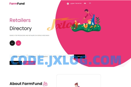 农场牧场养殖类网站源码  HTML5模板