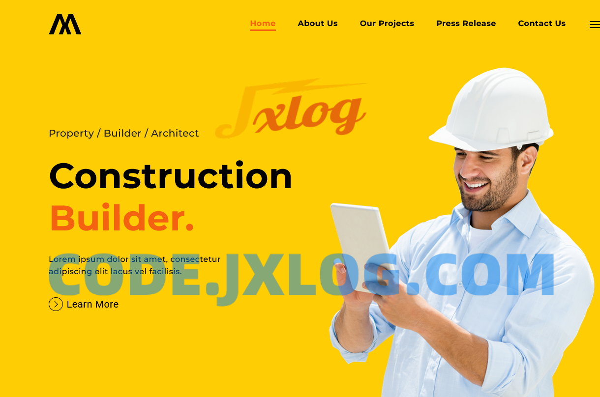房地产建筑开发商网站源码 html5模板