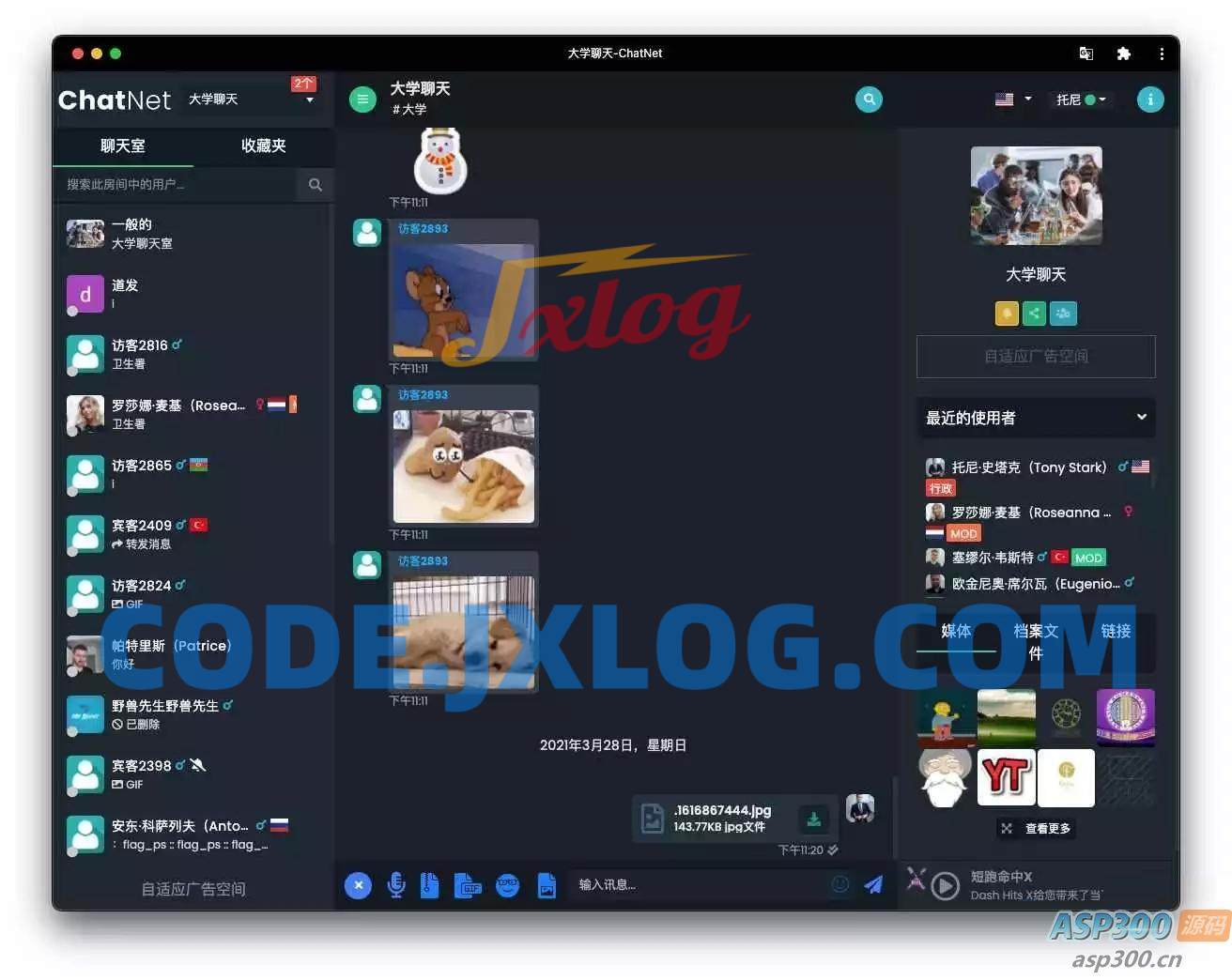 2024 ChatNet多用户在线聊天室源码  免授权版