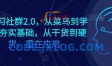 AI学习社群2.0，从菜鸟到学霸，夯实基础，从干货到硬货，重在应用