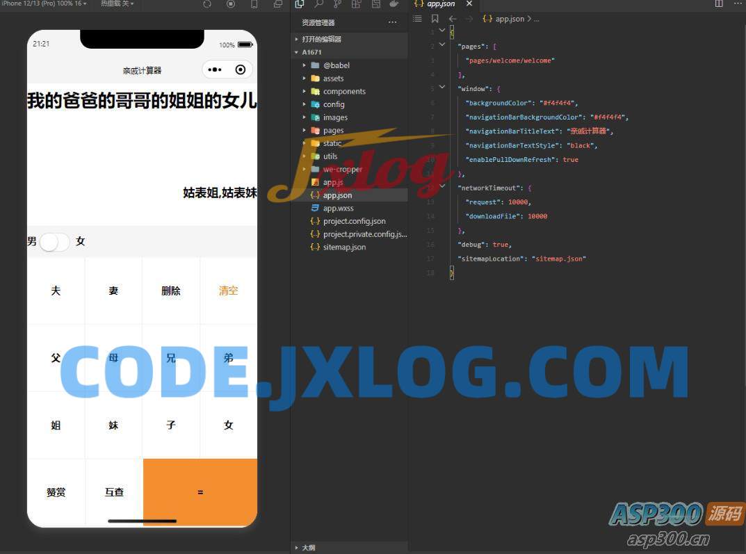【家庭关系计算器】轻松搞定亲戚关系！三姑六婆计算家庭关系小程序源码