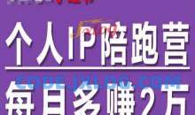 小红书个人IP陪跑营，60天拥有自动转化成交的双渠道个人IP
