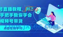 视频号直播教程，从0开始手把手教你学会视频号带货