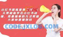 小红书训练营第二期，5天帮助你学会小红书店铺，用最简单的方式帮助大家快速赚到钱