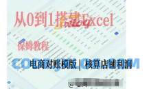 电商对账实操课从0到1搭建Excel电商对账模版