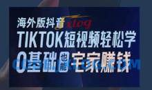海外版抖音TikTok短视频轻松学，0基础宅家也能赚钱