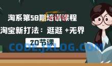 叮当会淘宝第58期培训课程，淘宝新打法：逛逛 +无界