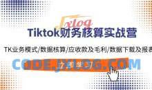 Tiktok财务核算实战营：TK业务模式/数据核算/应收款及毛利/数据下载及报表