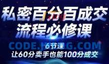 成交为王 私密百分百成交销售流程设计必修课，让60分卖手也能100分成交