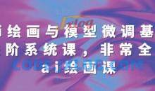 ai绘画与模型微调基础进阶系统课，非常全面ai绘画课(68节)