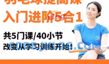 腿腿羽毛球5合1精品课改变从学习训练