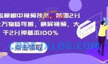 PR搬运模板中视频技术，前面2分钟以上万物皆可搬，横屏视频，大于2分钟基本100%