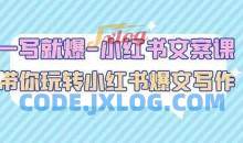 一写就爆-小红书文案课：带你玩转小红收爆文写作（45节课）