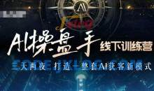 AI操盘手线下训练营，打造AI获客新模式，跟上ai时代，新商业