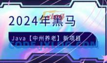 黑马-JAVA中州养老项目2024语言汇编