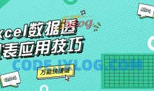 Excel数据透视表应用技巧15节课