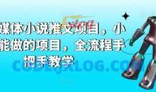AI自媒体小说推文项目，小白也能做的项目，全流程手把手教学