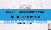 赵老师：审计入门课程（视频）