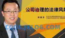 宋俊生《公司治理的法律风险》