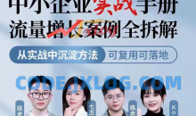 中小企业实战手册流量增长案例全拆解，从实战中沉淀方法，可复用可落地