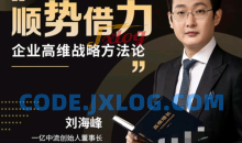 刘海峰 高维战略顺势篇_ 商界大讲堂 顺势借力3.0（29节）