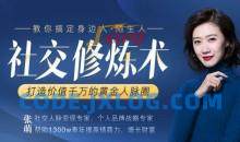 张萌15节社交修炼术，打造价值千万的黄金人脉圈-教你搞定身边人陌生人