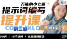 小七姐提示词编写提升课30天16个课时
