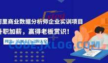 阿里数据分析师企业实训项目教程