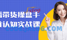 直播带货操盘手思维认知实战课程