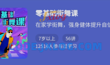 少年得到 零基础街舞课程五十六集