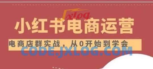 小红书店铺运营从小白到大神2.0教程 小红书店铺运营从小白到大神2.0教程