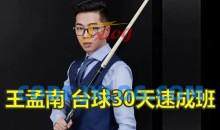王孟南台球教程教学 入门进阶1-3月实现一杆清视频课程