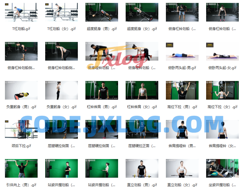 初级健身动作训练图集 初级健身动作训练图集