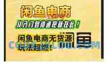 闲鱼电商实战课，从入门到精通秘籍在此，闲鱼电商无货源玩法超燃!