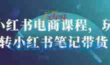 小红书电商课程，玩转小红书笔记带货