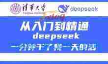 清华大学讲DeepSeek最全教程，从入门到精通，deepseek一分钟干了我一天的活