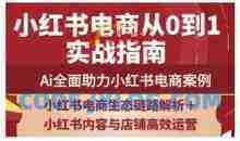 2025小红书电商全链路运营，Ai全面助力小红书电商案例