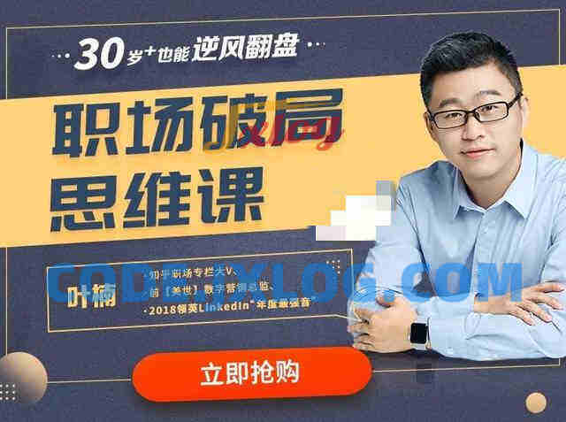 叶楠:职场破局思维课 叶楠:职场破局思维课