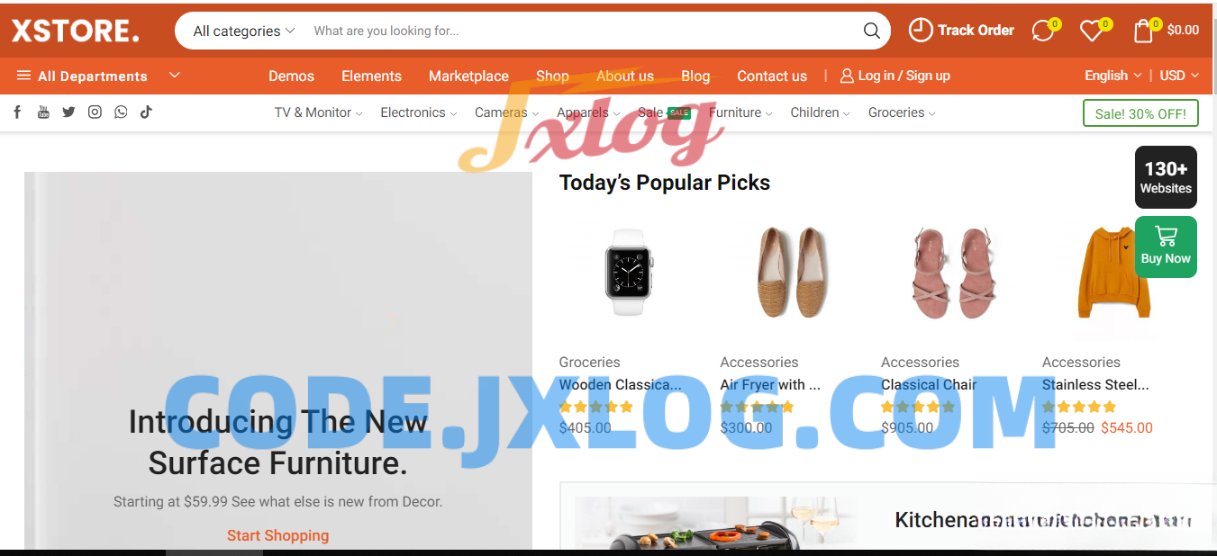 WordPress主题–Xstore v9.5.1 Woocommerce主题 破解版