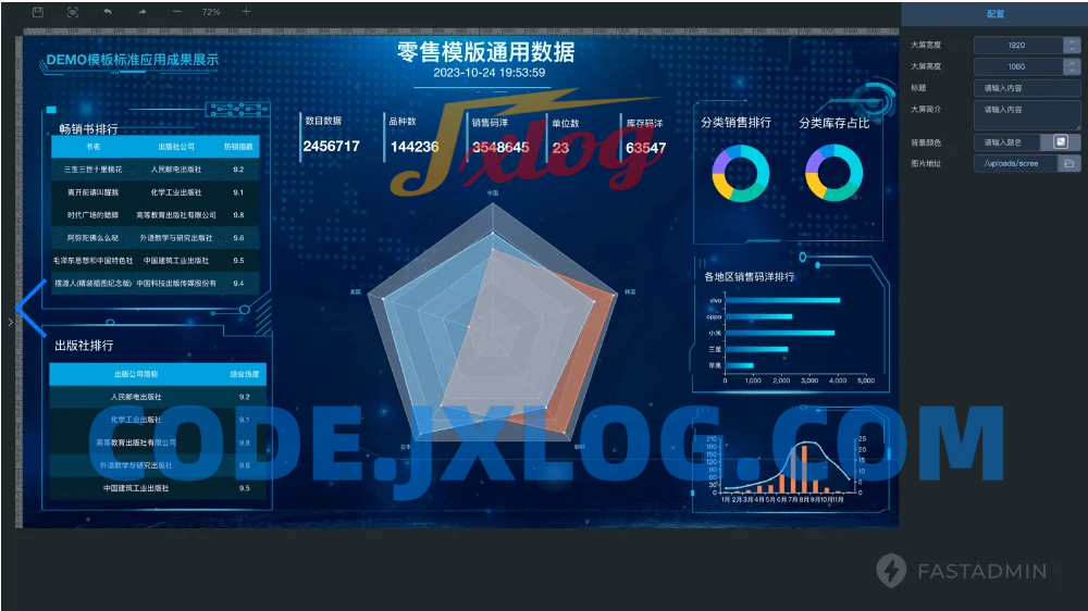 新可视化大屏带拖拽快速制作数据大屏内置组件DIY数据大屏开源独立(带后台)企业数据 新可视化大屏带拖拽快速制作数据大屏内置组件DIY数据大屏开源独立(带后台)企业数据