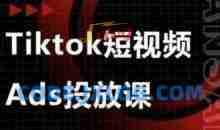 Ads视频投放课，tiktok短视频广告投放课