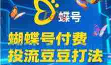 2025蝴蝶号付费投流豆豆打法，助新手快速掌握付费流量撬动自然流的核心玩法