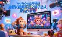 YouTube出海项目，油管长视频赛道之猴子达人秀制作教程
